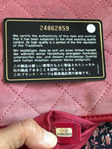 Chanel Gabrielle authenticity card and interior serial sticker