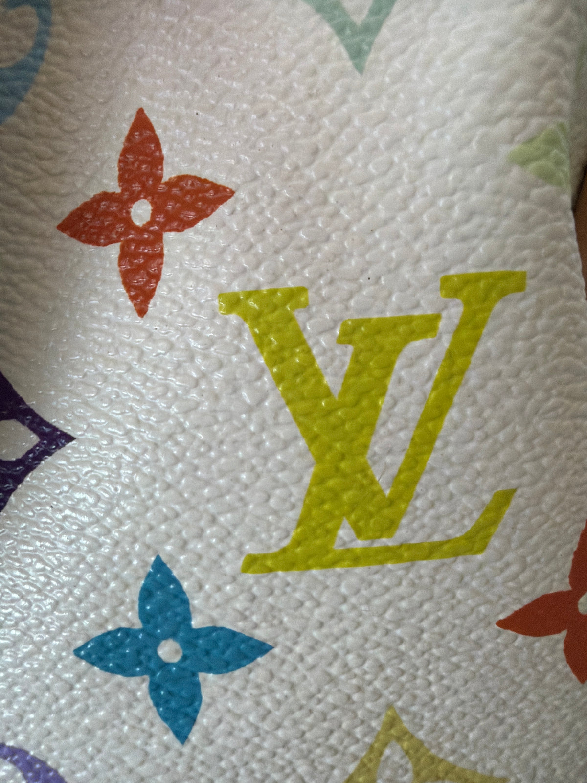 Louis Vuitton Speedy 30 Bag White Multicolor Monogram Canvas Gold-Tone Hardware