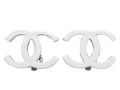 Vintage Chanel CC Logo Resin Clip-On Earrings