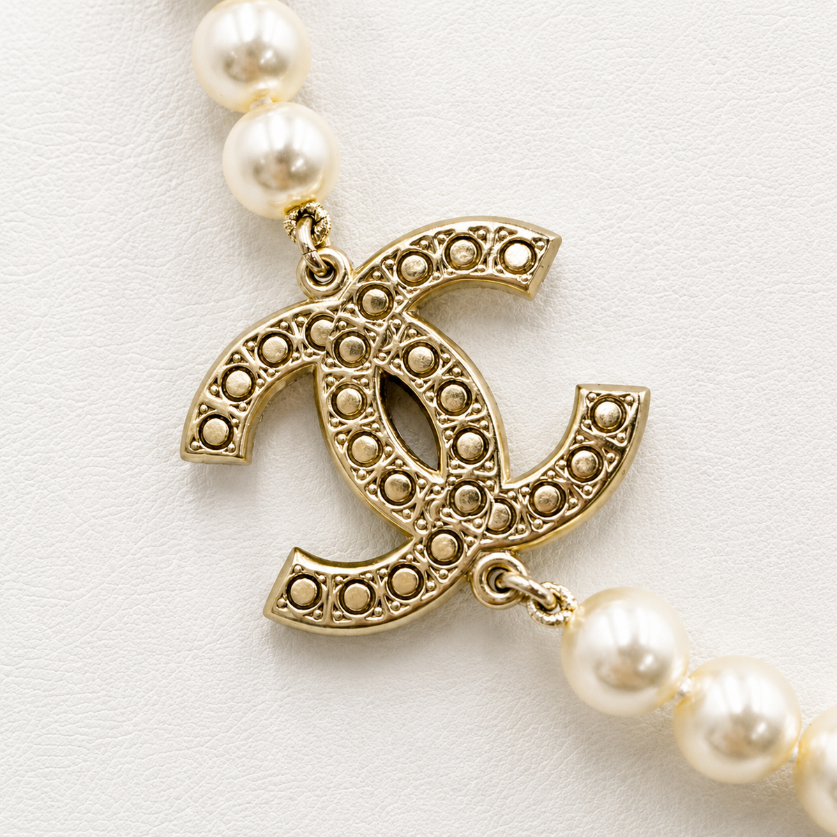 CHANEL 100th Anniversary Double CC Pearl Necklace - product view 3
