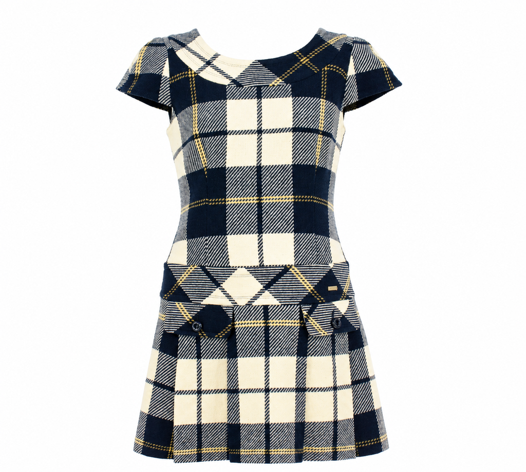 Burberry Blue Label Plaid Dress Navy Check