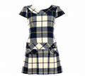 Burberry Blue Label Plaid Dress Navy Check