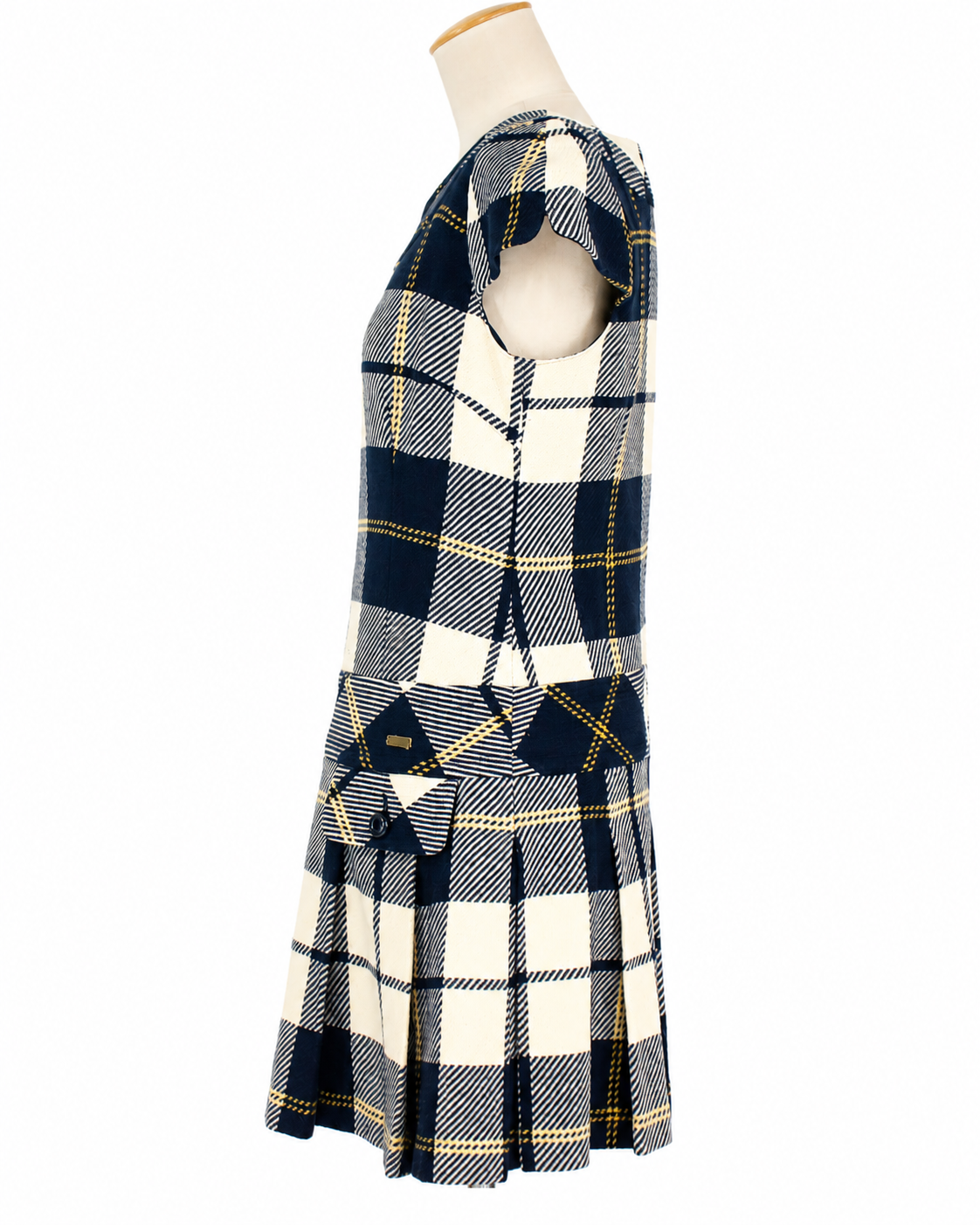 Burberry Blue Label Plaid Dress Navy Check